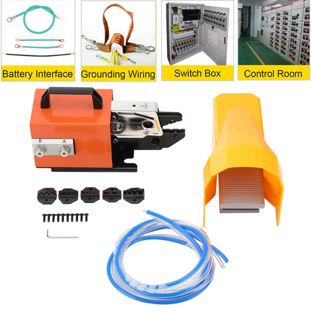 Pneumatic Terminal Crimping Machine Wire Crimper Air Powered Cable Crimping Tool