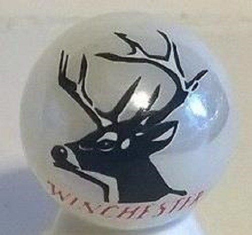 Winchester Deer Glass 1" Logo Marble