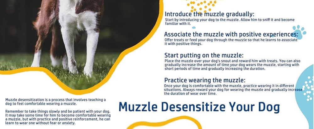 BARKL Dog Muzzle, Basket Muzzle for Biting, Chewing and Scavenging,