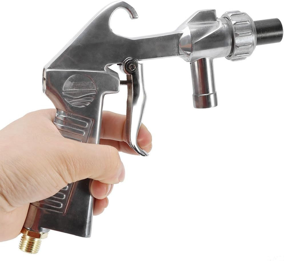 Sandblaster Kit Abrasive Sand Blasting Gun Rust Remove with Air Quick Adapter fo