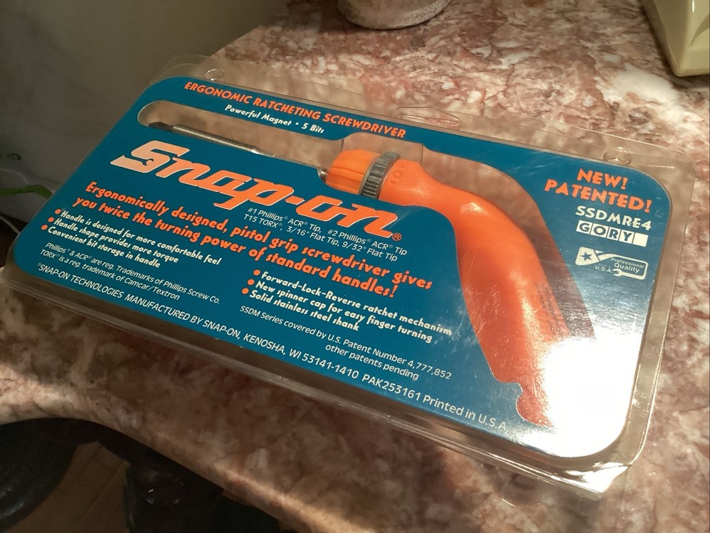 Snap On Tools SSDMRE4, Pistol Grip, 5 Bits Included