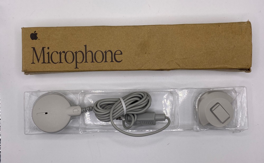 VINTAGE Apple Computer Microphone 699-5103-A Original Packaging EUC