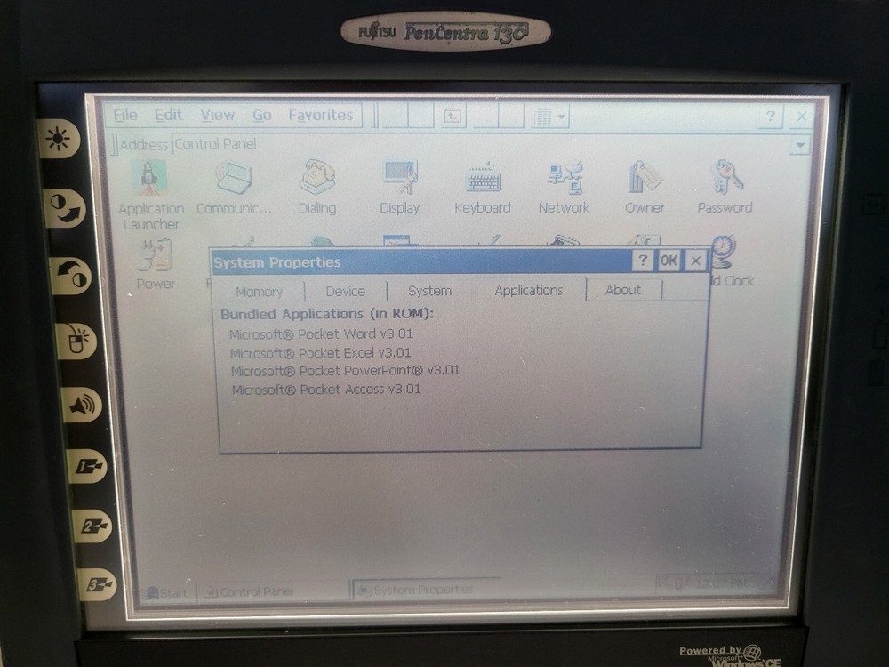 Vintage 1990's Fujitsu PenCentra 130 Handheld PC Windows CE (Powers On)