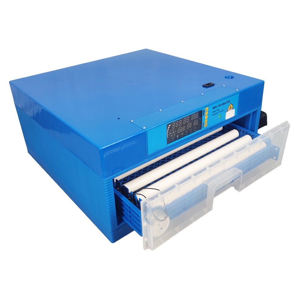 Incubator Drawer Single Layer Temperature Humidity Digital Display 64 Eggs 110V