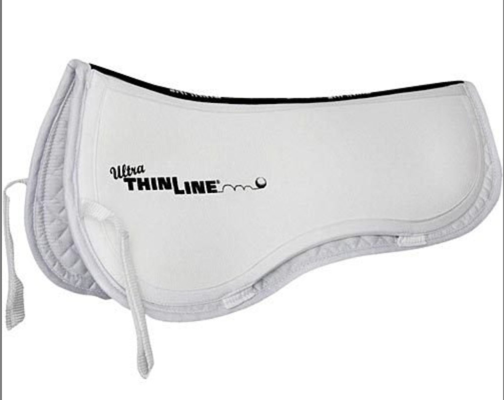 ThinLine Trifecta Cotton Half Pad-M-White