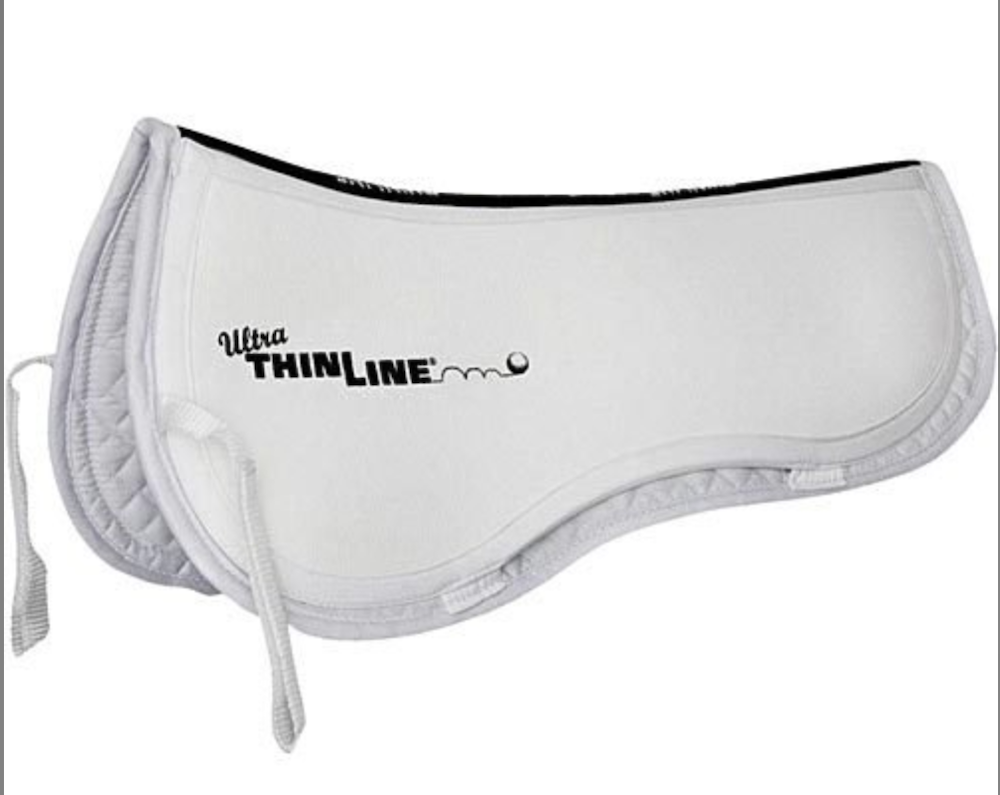 ThinLine Trifecta Cotton Half Pad-M-White