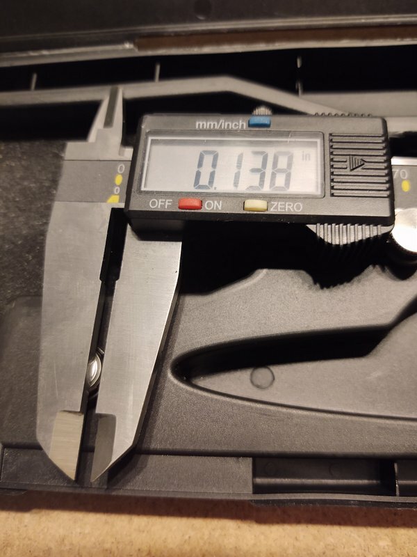 STORM Digital Caliper #3C312 w/Case and Extra Battery