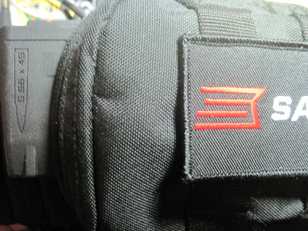 SAVAGE ARMS FIREARMS LOGO VEST PATCH 2 X 4 INCH HOOK BACK GUN EMBLEM SHARP!