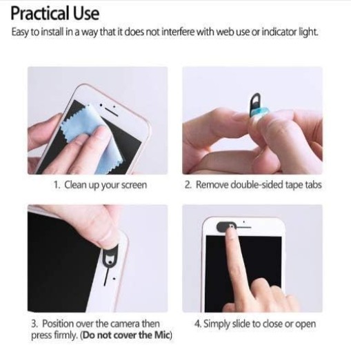 Protect Privacy with Thin Camera Covers for All Devices 3 Pack