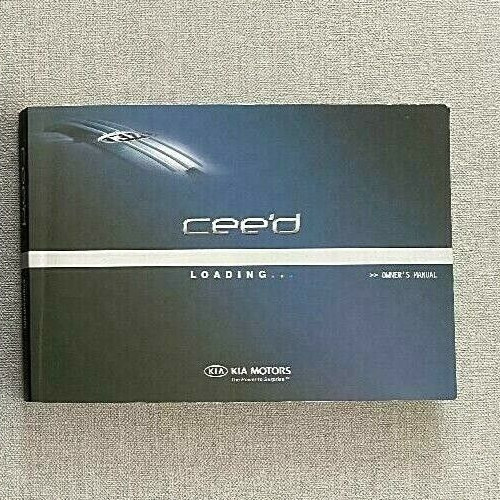 KIA CEED OWNERS MANUAL HANDBOOK 2009-2012