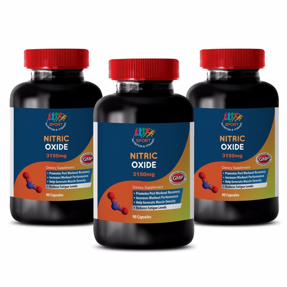 Nitrix Oxide - NITRIC OXIDE 3150 - Helps Pump Muscles - Workout Booster - 3Bot