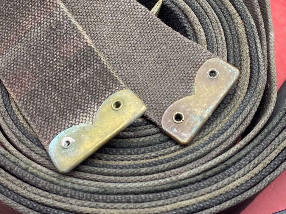 Original WW1 British Army 1908 Pattern Equipment Straps - Approx 49" Long