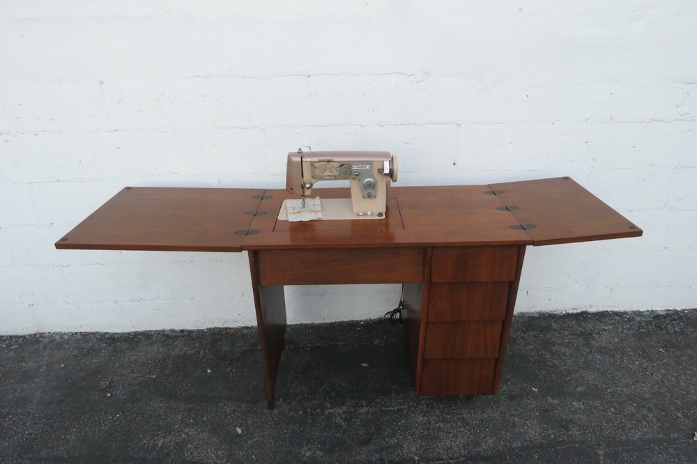 Mid Century Modern Writing Office Desk Sewing Machine by Centennial 2600