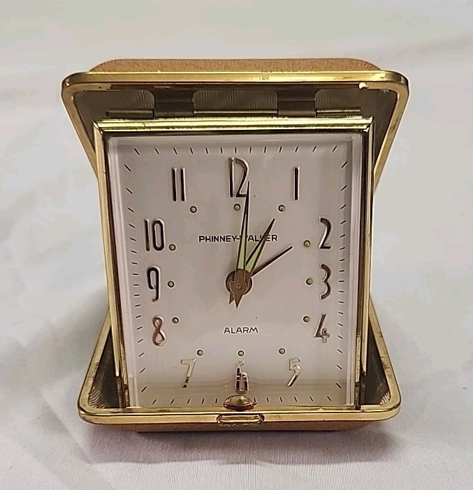 Vintage Phinney-Walker Germany Travel Alarm Clock.