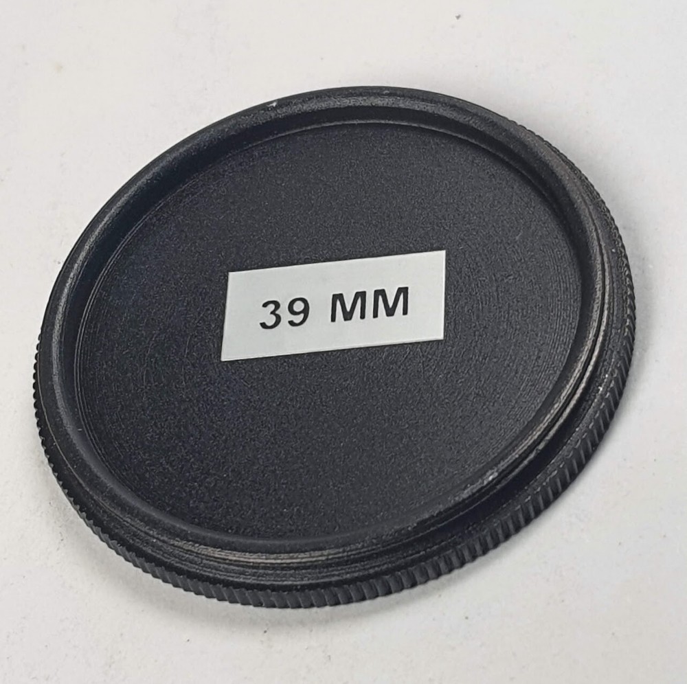 39mm Metal Front Lens Cap Screw-in 39 mm E39 E-39 High Quality Solid one pc