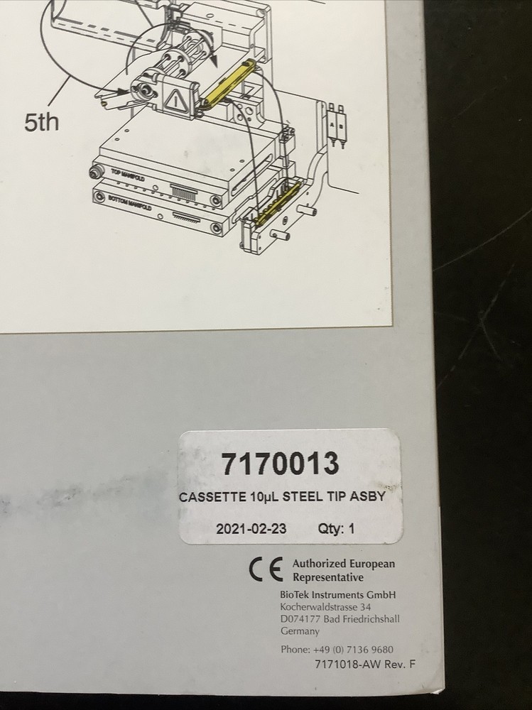 BioTek 10uL Plastic Tips 7170013 Dispense Cassette