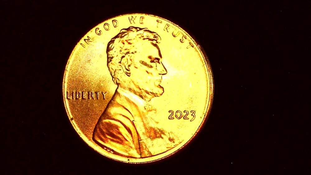 2023-P UNC ERROR LINCOLN SHIELD CENT WITH MULTIPLE REVERSE DIE CHIPS  01-100