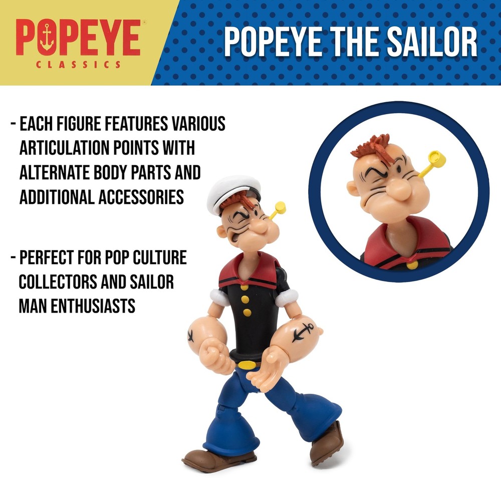 Boss Fight Studio Popeye the Sailor Man Classics 1:12, Multicolored