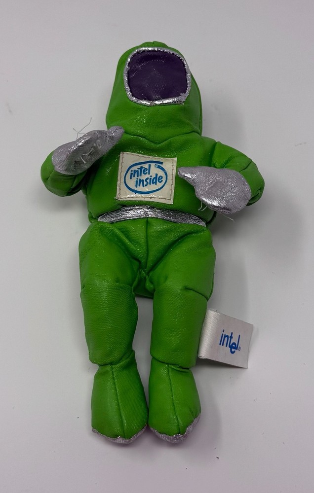 Intel Green Spaceman / Bunny People Plush