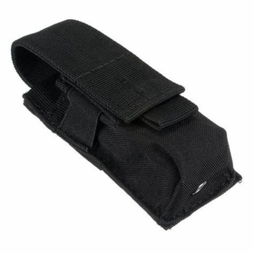 Tactical Molle LED Flashlight Pouch Holder Belt Holster Nylon Torch Carry Case
