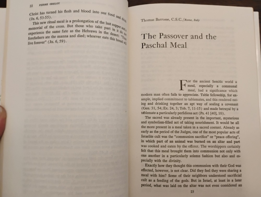 Book Concilium 40 Scripture The Breaking of Bread HC/DJ Library