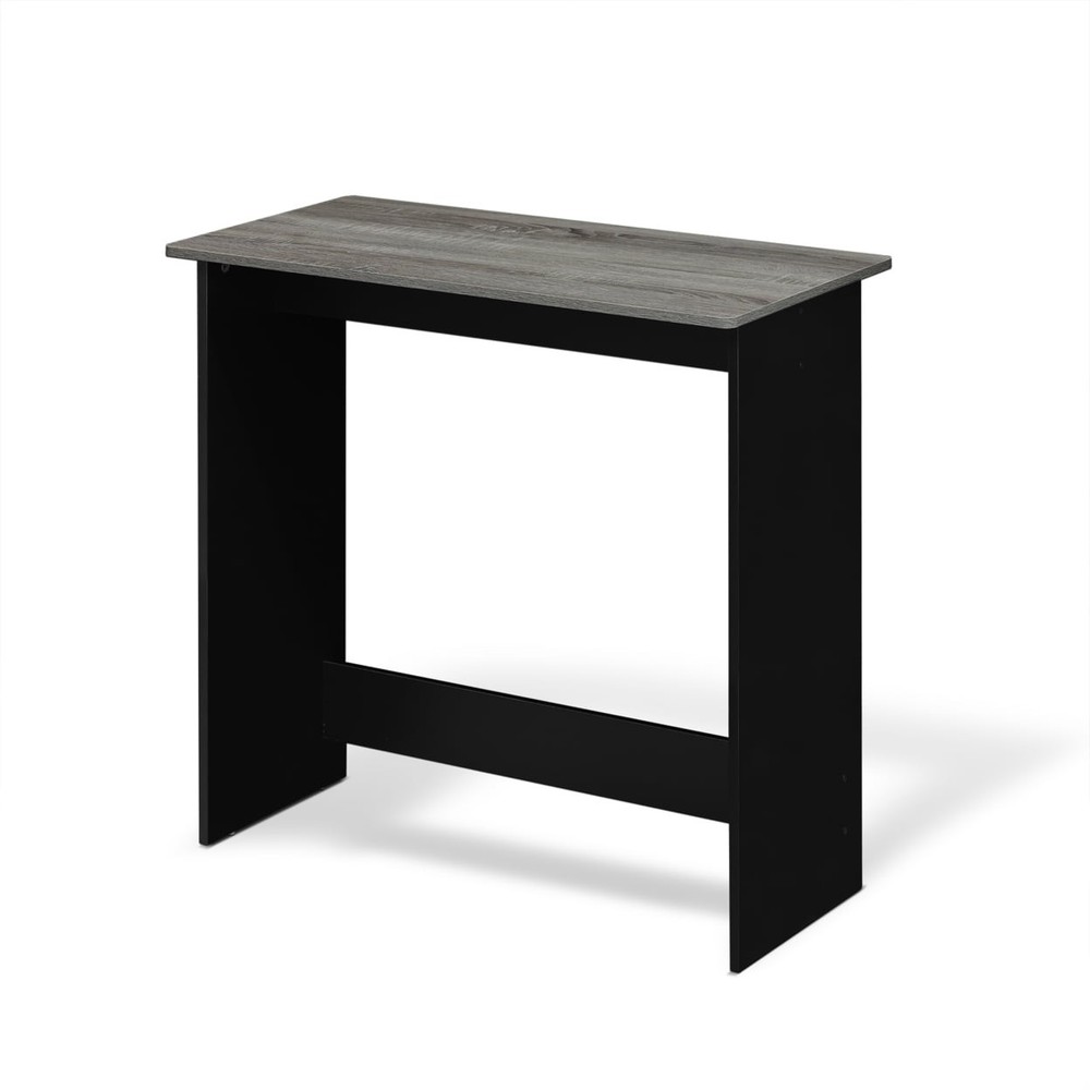 Simplistic Study Table Columbia Walnut W Space Saving & Sturdy Construction