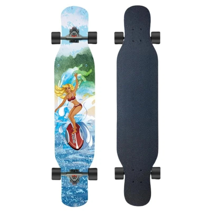 Customizable Patterns Supported， Professional-Grade All-Round Longboard，42-In...