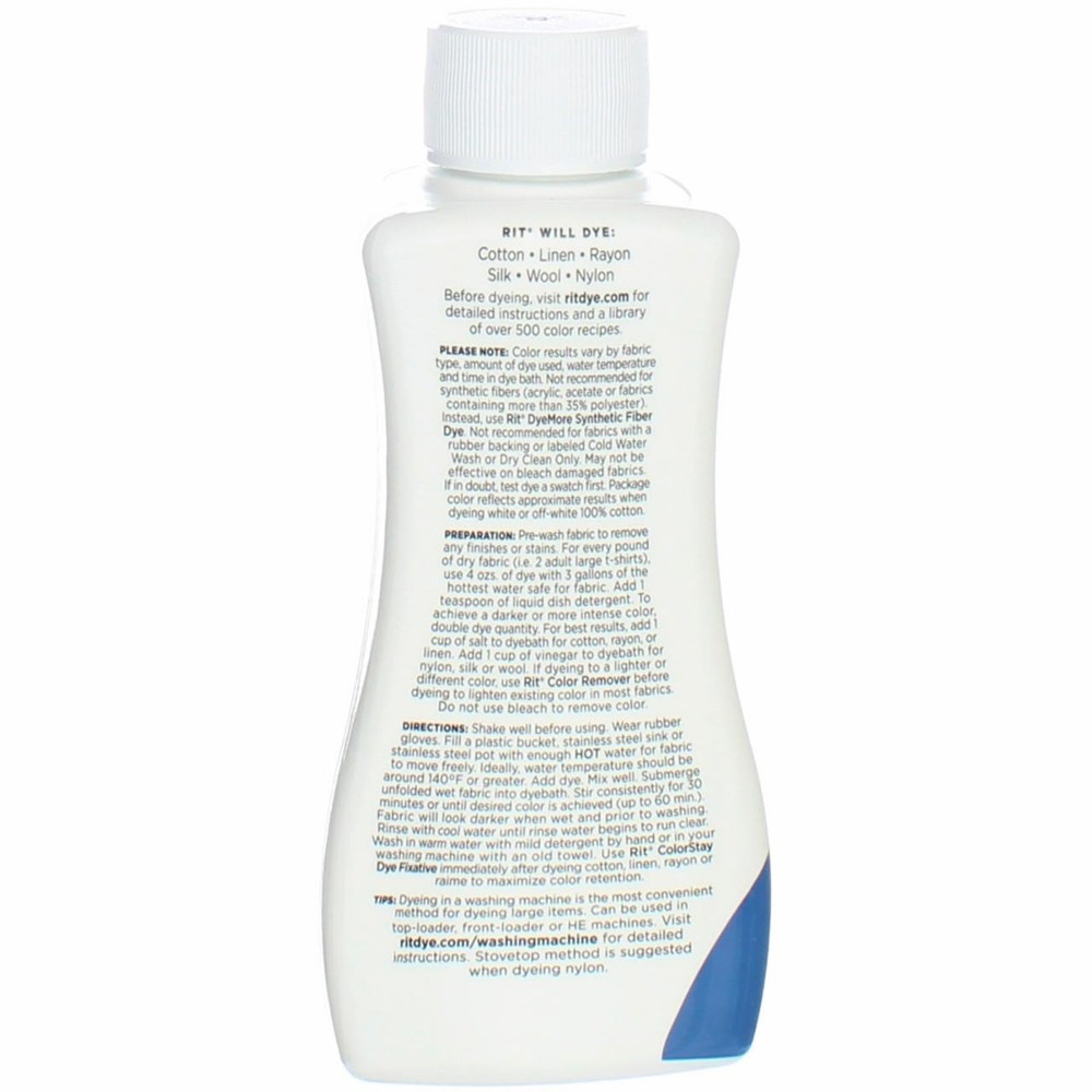 2 Pack Rit All-Purpose Liquid Dye, Royal Blue, 8 fl oz
