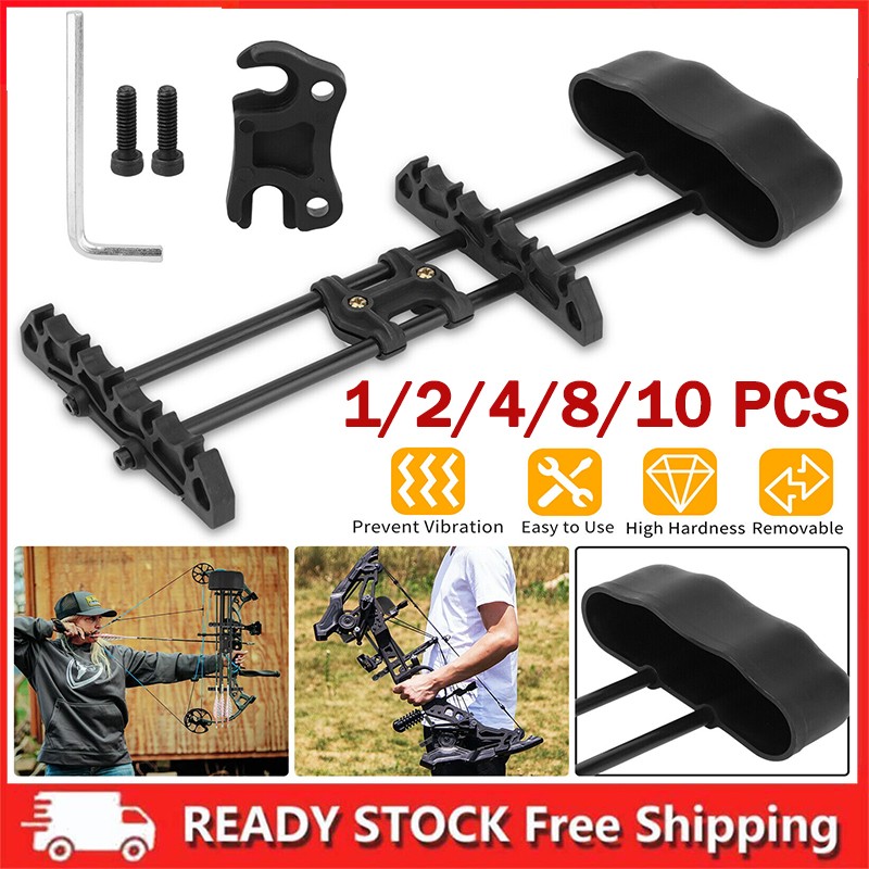 1-10 PACK Quiver Holder Hold Arrows Quick Release Box Compound Bow Hunt