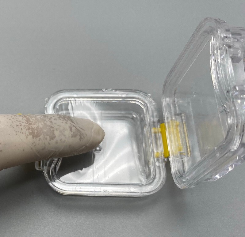 10Pcs Denture False Teeth Membrane Case Container Hinged Display Box Jewelry