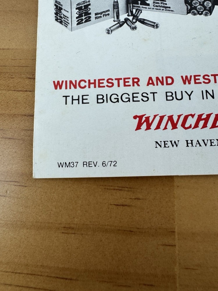 Winchester Model 150 & 250 Instructions Original 1972