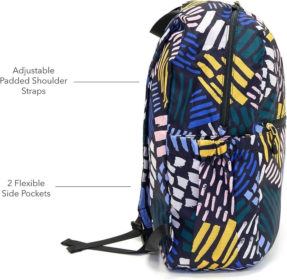 KALEIDO Stylish Lightweight Packable Foldable Backpack Medium, Midnight Muse