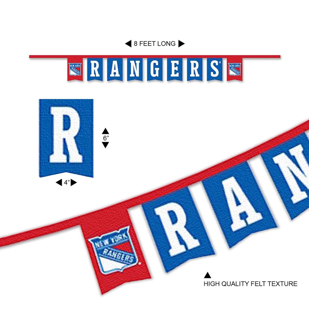New York Rangers Banner Flags On A String