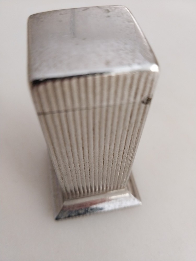 Vintage Mid-Century Dunhill Silver Plate Rollalite Table Lighter