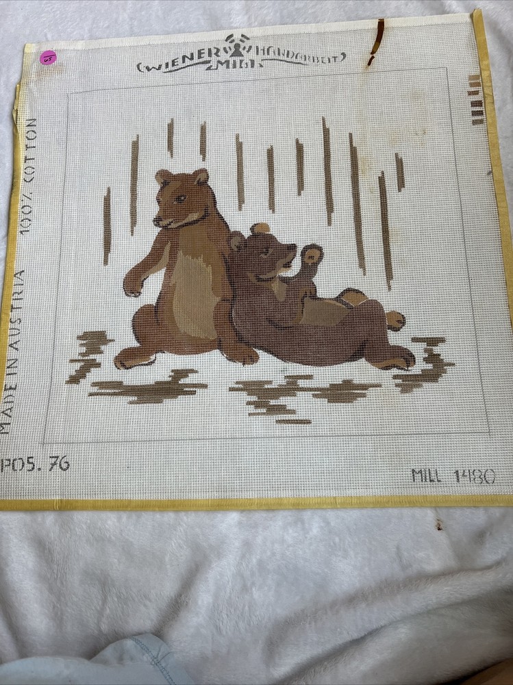 needlepoint canvas handpainted