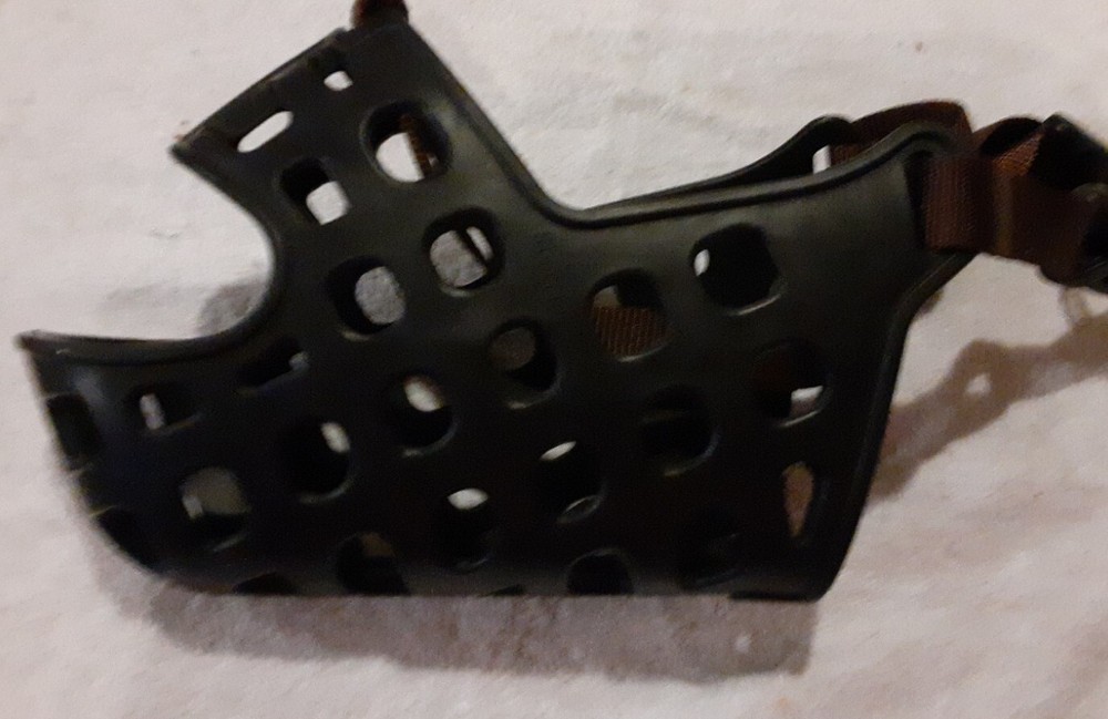 Handou Cage Dog Muzzle Anti-Barking/Chewing/Breathable Muzzle Size L  Black