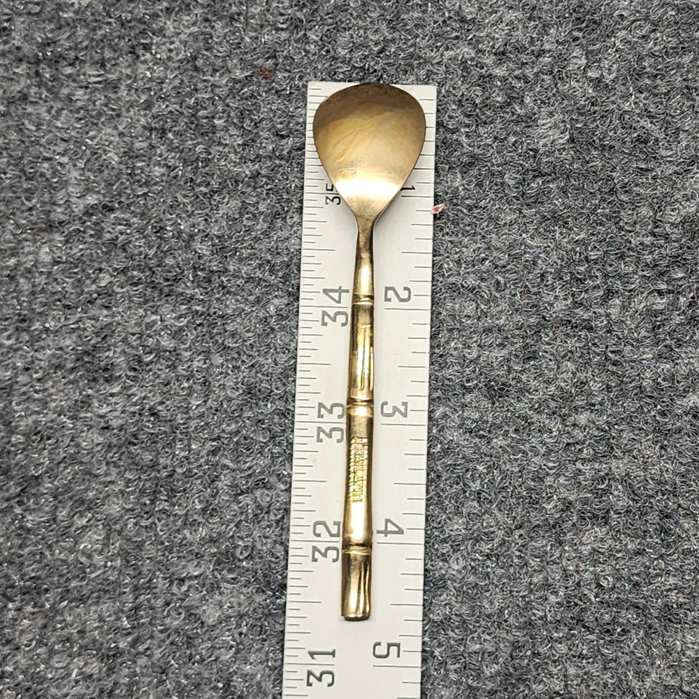 Vintage 6pc FlatwareBronze Bamboo Style Thailand Spoons