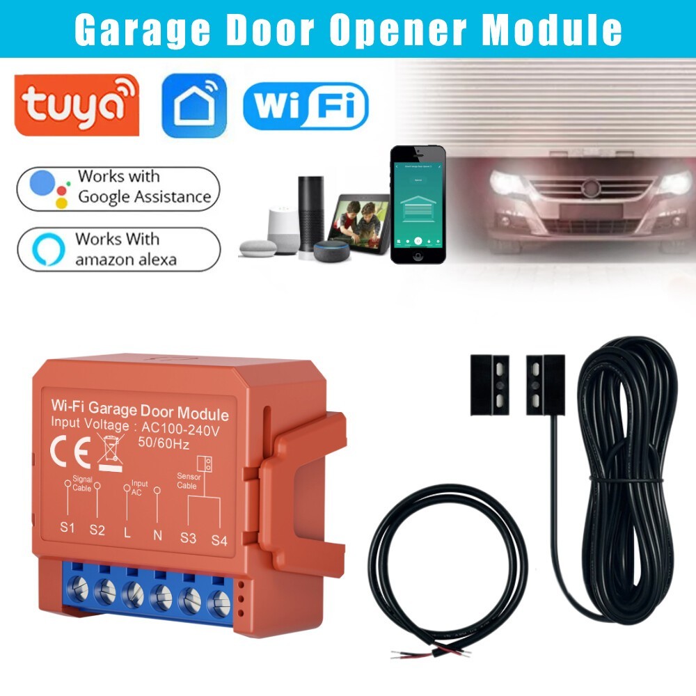 1~10x Smart WiFi Garage Door Module Roller Door Timer Switch APP Voice Control*