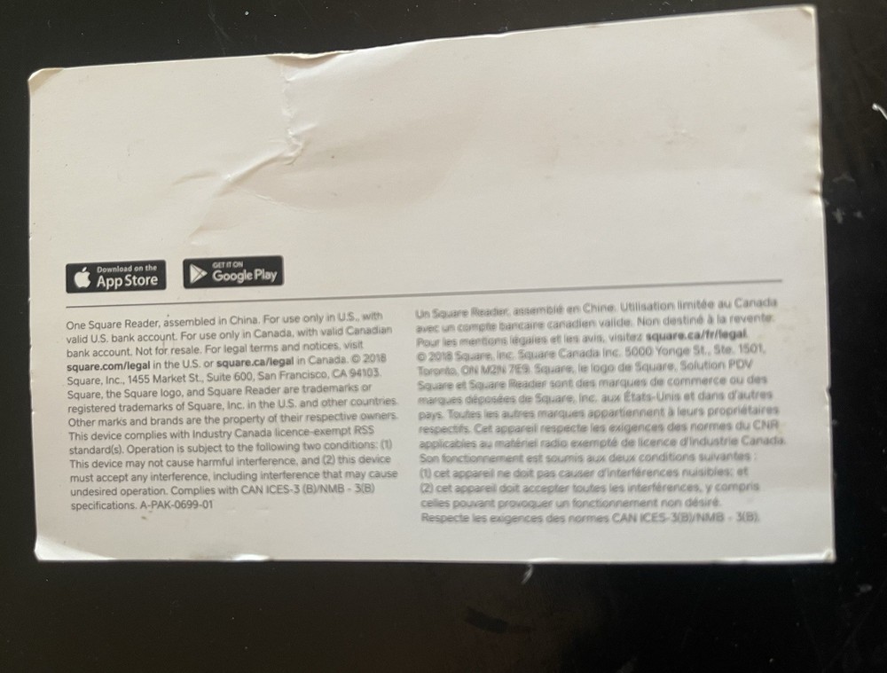 Square Reader for Magstripe Credit Card Reader Mobile for iPhone