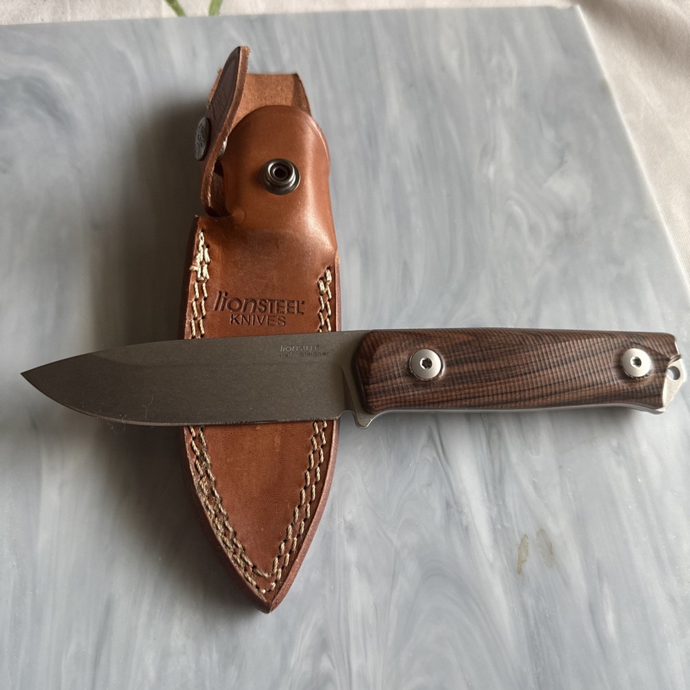 Lion Steel Molletta Fixed Blade /leather Sheath