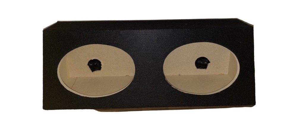 6X9 Dual Sealed Angle 6x9" Speaker Enclosure Box- Black