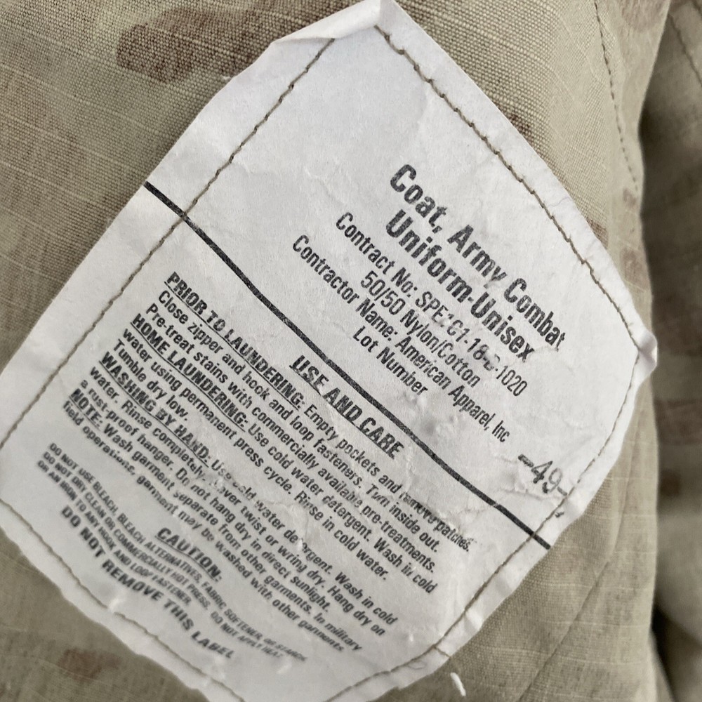 USGI Unisex Perimeter Insect Guard Army Combat Coat Jacket Medium-Regular
