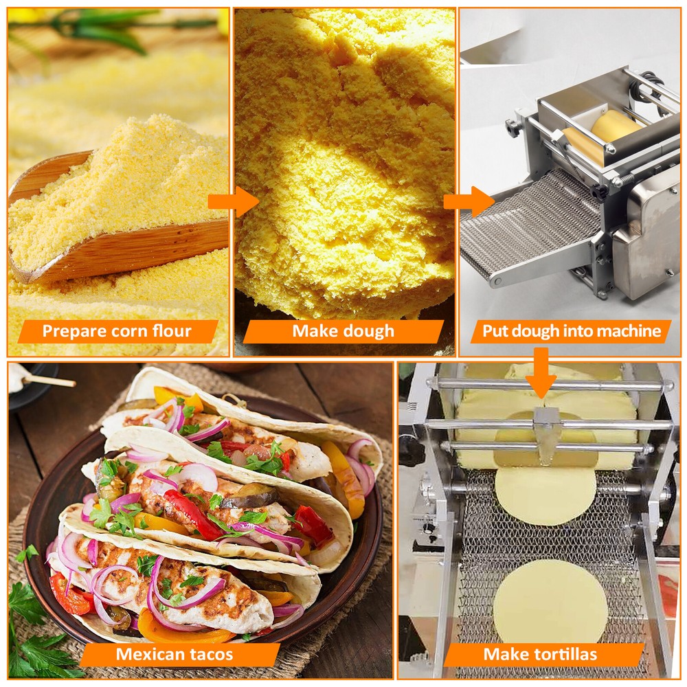 Automatic Chapatti Machine Commercial Corn Tortilla Making Machine Tacos Maker