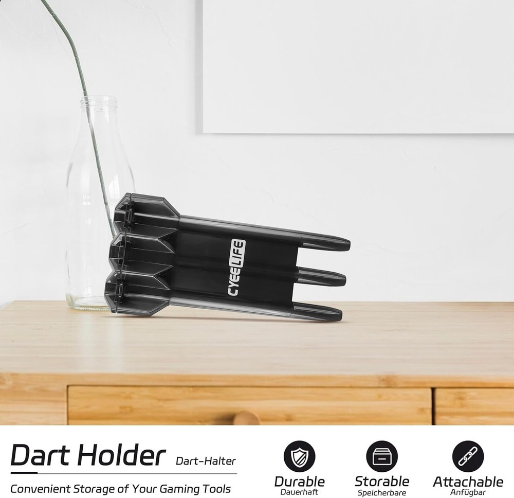 Portable Adjustable Dart Carrying Case - Secure Storage for 3 Assembled Darts