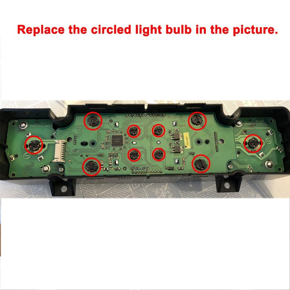 For Honda Ridgeline 06-14 Automatic Climate Control & LCD Display Light LED Bulb