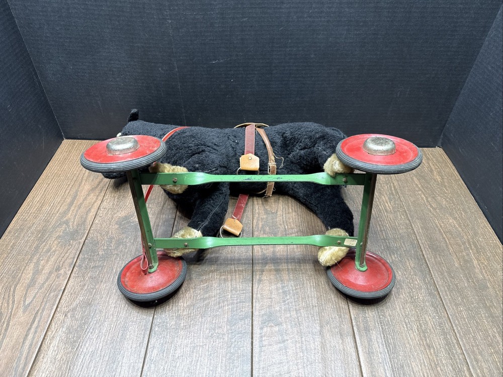 1950’s Vintage Ride On Plush Horse Pull Toy