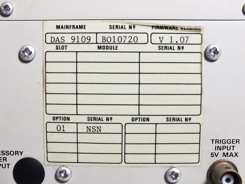 Tektronix DAS - Digital Analysis System with Keyboard DAS 9100 Series - AS IS
