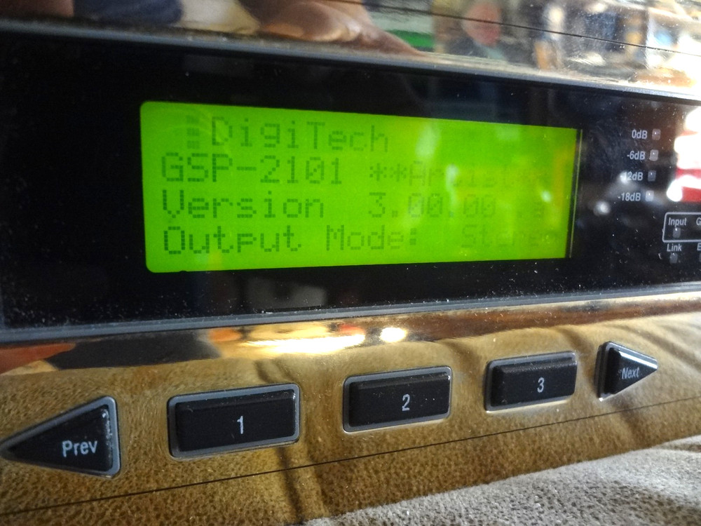 Digitech GSP-2101 Studio Tube Preamp/Multi Effects Guitar Processor Gold LE