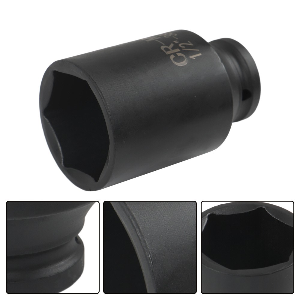 Labwork 1/2 Drive Deep Impact Socket Set 9PCS 6 Point Metric Axle Nut Socket Set