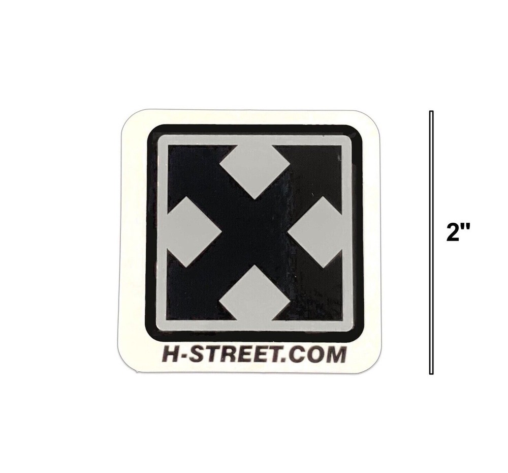 H-STREET box Skateboard Sticker 2"